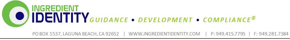 Ingredient Identity